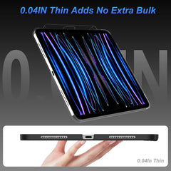 GOOJODOQ Magnetic Case for iPad Pro 11 13 2024 M4 Air 6 Air 4/5 iPad Pro 12.9 Magic Keyboard Compatible Case Pencil Holder
