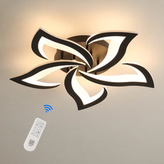Modern LED Ceiling Light,40W 4700LM Creative Petals Design Dimmable Ceiling Lamp 3000K-6500K with Remote Control  For Bedroom