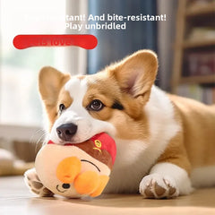 New Dog Toys Interactive Puzzle Electric Plush Jumping Ball USB Rechargeable Clown Cartoon Dog Training Toy Piggy Pet Shop