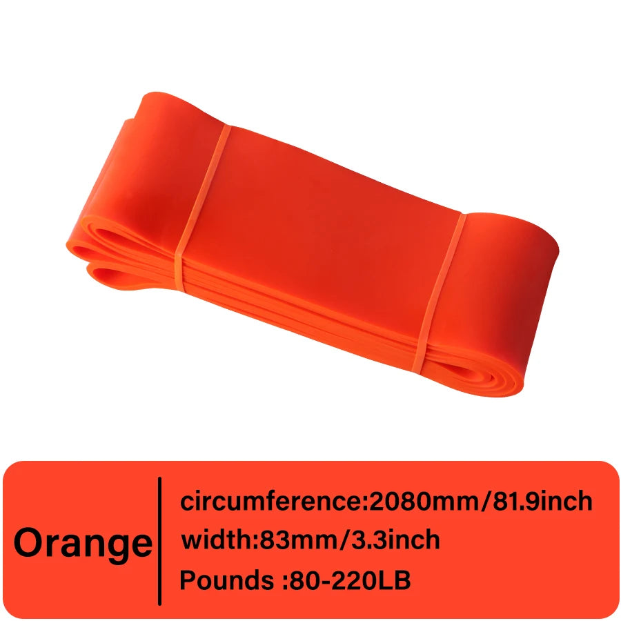 Workout Pilates Latex Resistance Band Sport Fitness Exercise Elastic Band Heavy Duty Strength Pull Up Crossfit Gym Equipments