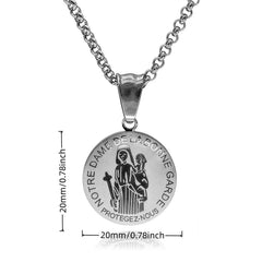 Stainless Steel Pendant of Holy Cross of Pardon and the Cross of the Sons and Daughters Marie Julie Jahenny Cross of Forgiveness