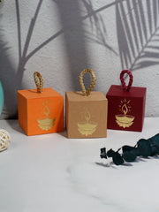 Diwali Indian Festival Candy Box, Lantern Festival, Drive Away Darkness with Light Festival Candy Box, Square Box