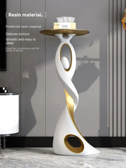 Creative Designer Furniture Home Decor Art Abstract Sofa Side Table Light Luxury Living Room Porch Decor Corner Table Storage Living Room Furniture