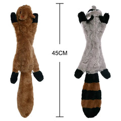 Funny Simulated Animal No Stuffing Dog Toy with Squeakers Durable Stuffingless Plush Squeaky Dog Chew Toy Crinkle Pet Squeak Toy Pet Shop