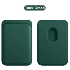 Leather Wallet Case Magnetic Card Holder Macsafe Phone Stand for Magsafe iPhone 15 14 13 Pro Max Safe Support Telephone Bracket