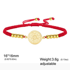 Lucktune Seven Angels Compass Bracelets Stainless Steel Women's Hand Bracelet Religious Amulet Jewelry Party Gifts Wholesale