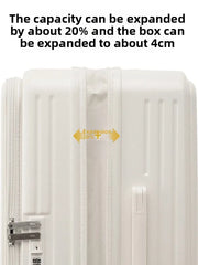 30-Inch Expandable Luggage Suitcase with Carry-On 20-Inch Flip Cover Pull Rod PC Travel Bag Large Capacity Side Opening Silent