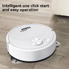 Automatic Electric Floor Vacuum Cleaner 3-in-1 1500Pa Sweeping Mop USB Rechargeable Wireless for Home And Office Use