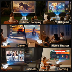 Magcubic 900ANSI Android 14 Projector Auto Focus Support 8K Native 1080P With Wifi6 BT5.4 16G Allwinner H726 Portable HY350Max