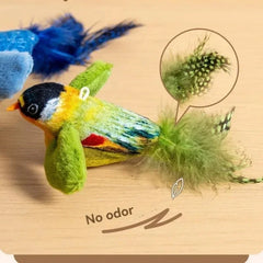 Bird Interactive Cat Toys Electric Sounding Birds Cat Chew Bite Plush Toys Cat Supplies Pet Shop