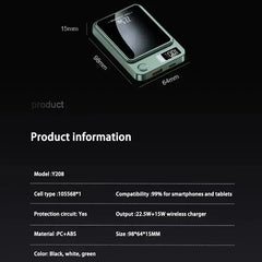 Lenovo 2026 200000mAh Magnetic Wireless Power Bank Portable Fast Charger For Magsafe Auxiliary Battery For iphone Huawei Samsung