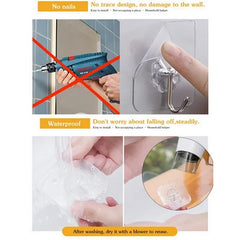 1-20pcs Hooks Transparent Strong Self Adhesive Door Wall Hangers Hooks Suction Heavy Load Rack Cup Sucker For Kitchen Bathroom