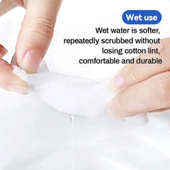 100PCS Disposable Face Towels – Soft Pearl Cotton Makeup Remover