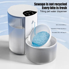 Easy Disassembly Pet Water Fountain Wireless Pet Water Fountain with 3l Capacity for Cats Small Dogs for Clean for Pets