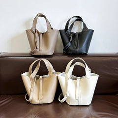 2-Piece PU Leather Tote & Crossbody Bag Set for Women