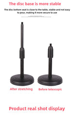 Smartphone Mobile Stand For Cell Phone Holder With LED Ring Light Dual Position For Professional Live Streaming Video Record