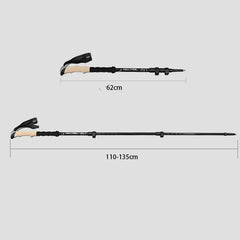 2PCS Adjustable Ultralight Trekking Poles – Quick Lock Hiking Sticks