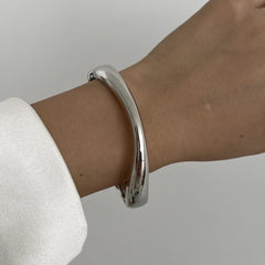 3 Styles Vintage Hip Hop Metal Cuff Bangles Punk Gold Silver Color