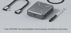 Hagibis Magnetic Stand USB C Hub With 2230 SSD Enclosure Type-C Hub SD/TF 4.0 4K@60Hz HDMI Gigabit Ethernet for iPhone 17 Pro 16