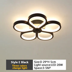 Modern Baked Enamel Finish LED Ceiling Lamp 3 Color Temperature Corridor Lights Balcony Lamps Bedroom Living Room 110V-240V