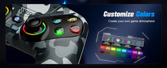 Controller For Playstation 5 PS5/PS5 Pro/Slim/PC,RGB Wireless Gamepad W/Hall Effect Trigger Marco/Turbo Anti-Drift Game Joystick