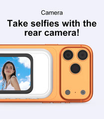 NEWEST Magnetic Selfie Monitor Screen with Fill Light Phone Back Mirroring Rear Camera For Live Stream Vlogging Video Recording
