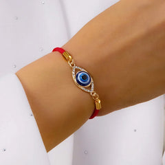 Turkish Evil Eye Bracelets For Women Men Handmade Braided Black Red Rope Lucky Bracelet Fashion Couple Friendship Jewelry Gifts