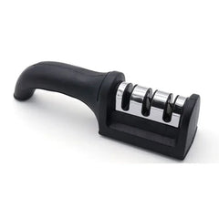 3-Segment Knife Sharpener Knife Sharpeners for Kitchen Knives Stainless Steel Three-Purpose Sharpening Stone for Cooking Essentials, Kitchen Tools