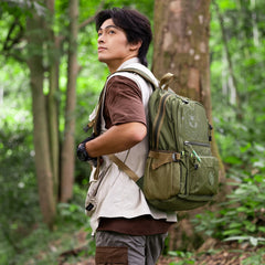 VOLUNTEER Men's Travel Waterproof Backpacks Multifunctional Large Capacity Fashion Multi-pocket High Quality Oxford Bags 1652-04