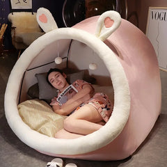 Lazy Person Corner Sofa On The Ground Cat's Nest Christmas Cushions Sitting Cushion Cute Oversized Adult Child Plush Tent Cozy House Living Room Furniture