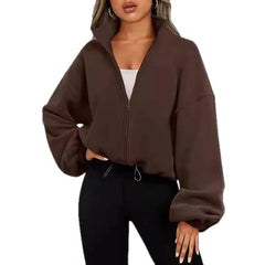 Women’s Polar Fleece Zip Hoodie Jacket