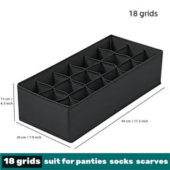 Socks & Underwear Organizer Box – Washable Drawer Storage
