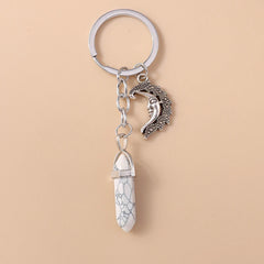 Aihua Lucky Eye Alloy Fatima Hand Keychain Heart Glass Bead Blue Turkish Evil Eye Key Chain Car Keyring for Women Men Jewelry