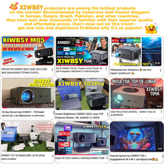 XIWBSY 45000Lumens Google TV Projector Portable Projector 4K Android 14.0 Daylight Projector 8K Video Home Theater  Projector