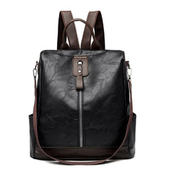 Female Backpack Multifunction PU Leather School Bag Women Shoulder Bag Travel Back Pack Mochila Feminina