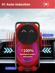 Fashion Qi Fast Wireless Charger Car Phone Holder Smart Infrared Sensor Air Vent Mount Automatic Clamping Mobile Phone Stand S11