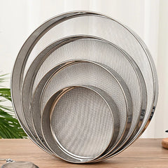 304Stainless Steel Flour Sieve 40 Mesh Thickened Sesame Baking Tools Holding Mesh Flour Sifter Sifters Shakers Mesh Baking Tools Kitchen Tools, Cooking Utensils
