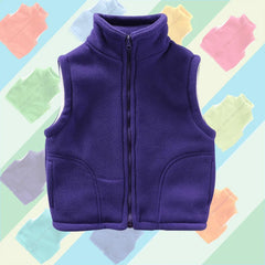 3 to 10 Years Teenager Outwear Waistcoats Sleeveless Jackets Children's Vest For Boy Girl Polar Fleece Baby Kid Vest Warm Winter