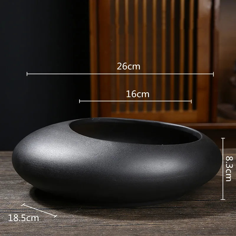 Chinese Style Flower Arrangement Ware Ceramic Flowerpot Flower Vase Bonsai Floral Accessories Jianshan Tool Home Decor
