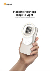 Fotorgear Mini Selfie Ring Light Magnetic Phone Fill Light for iPhone Xiaomi 14 Ultra for Live Photography Selfies