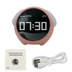 Child Alarm Clock Digital Emotion Table Clock WIth Light Living Room Bedroom Desktop Clock Cute Cartoon Alarm Clock for Kids