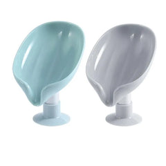 2pcs Soap Box Creative Draining Soap Storage Rack Punch Free Suction Cup Personalized Cute Household Shelf Bathroom Artifact