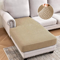 Jacquard Stretch Sofa Cushion Covers Soft Pure Sofa Seat Slipcover for Home Hotel Washable Elastic L-Shaped furniture Protector