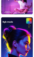 RGB Pocket Light Outdoor Photography Fill Light Live Streaming Photo Camera Full Color Photography Light