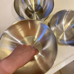 1-3 Stainless Steel Bowl Set with Scale for Cooking Baking Food Storage Large Capacity Mixing Bowls for Home Cooking Essentials, Kitchen Tools
