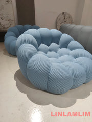 MINGDIBAO Contemporary Cloud-Shaped Sofa Modular Cloth Football Couch Fabric Curved Designer Corner Sofa Set for Living Room Furniture