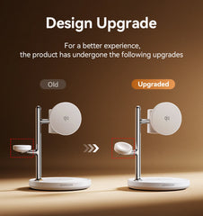 Joyroom Qi2 Magnetic Charging Station for Apple Fast Wireless Charger for iPhone 17 16 15 Pro Max for iWatch for AirPods JR-W23