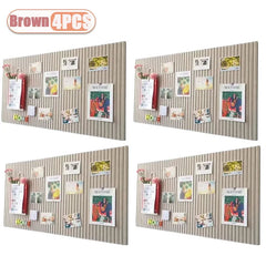 1-4PCS Felt Wall Stickers School Works Display Bulletin Board Office Photo Wall Home Living Room TV Background Wall Decoration