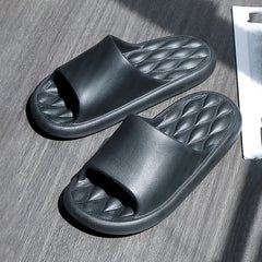 Summer Flip Flops Solid Color Thick Platform Slippers Non Slip Summer Cloud Slides EVA Indoor Home Sandals for Men Women