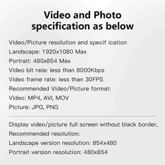 5-Inch Acrylic Digital Photo Frame – IPS Screen with 4GB Memory Home Decor